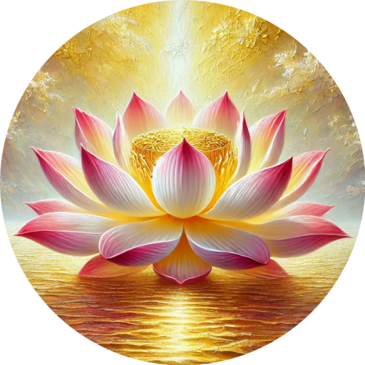 A radiant golden lotus